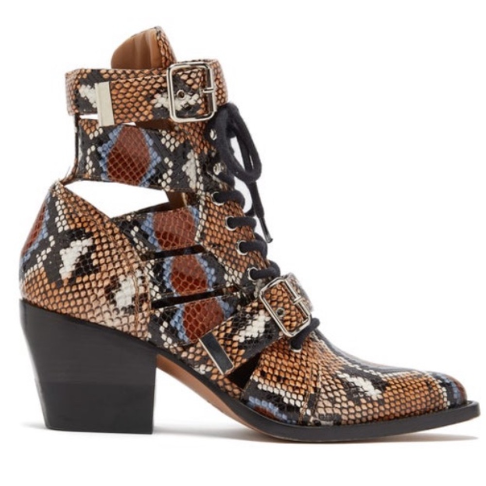 Authentic Chloe Rylee Python Embossed Leat… - Picture 6 of 9